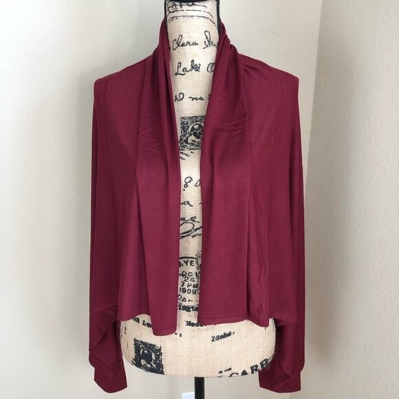 Soft Surroundings Cabernet Knit Topper Cardigan L - Picture 2 of 3